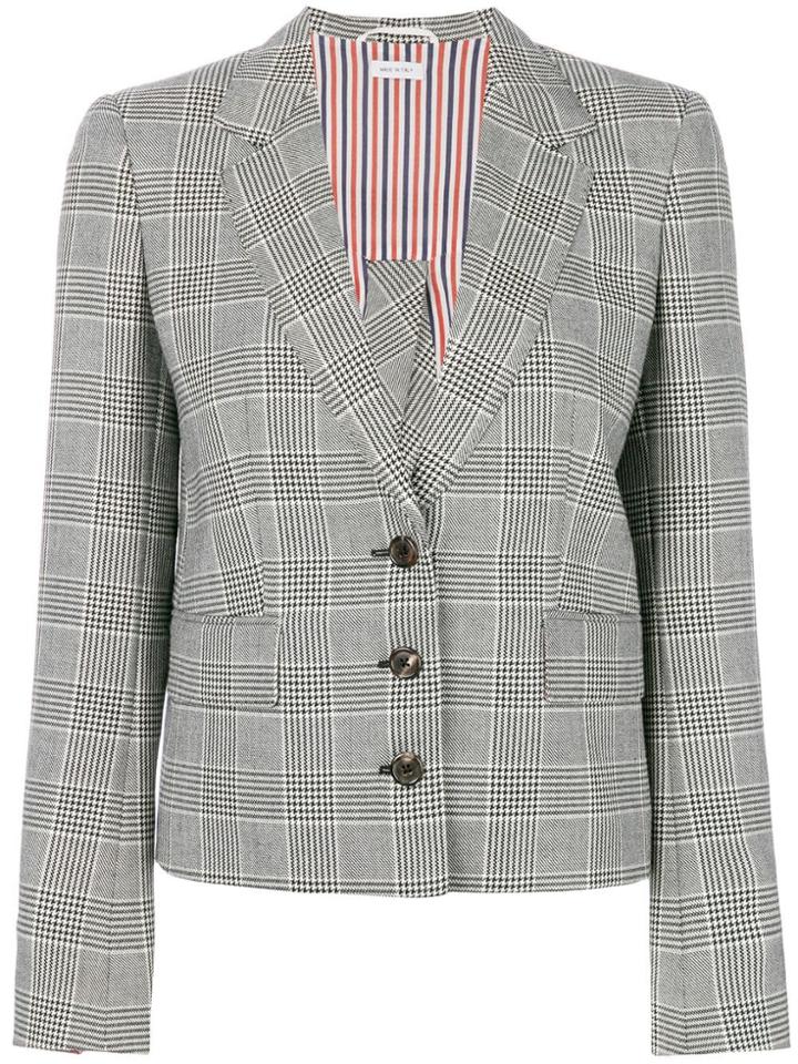 Thom Browne Trompe L'oeil Jacket With Back Bow - Black
