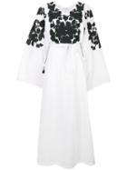 Vita Kin - Embroidered Kimono Dress - Women - Linen/flax - Xs, White, Linen/flax
