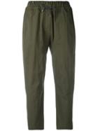 Brunello Cucinelli High-waist Drawstring Trousers, Women's, Size: 42, Green, Cotton/polyamide