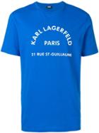 Karl Lagerfeld Logo Print T-shirt - Blue