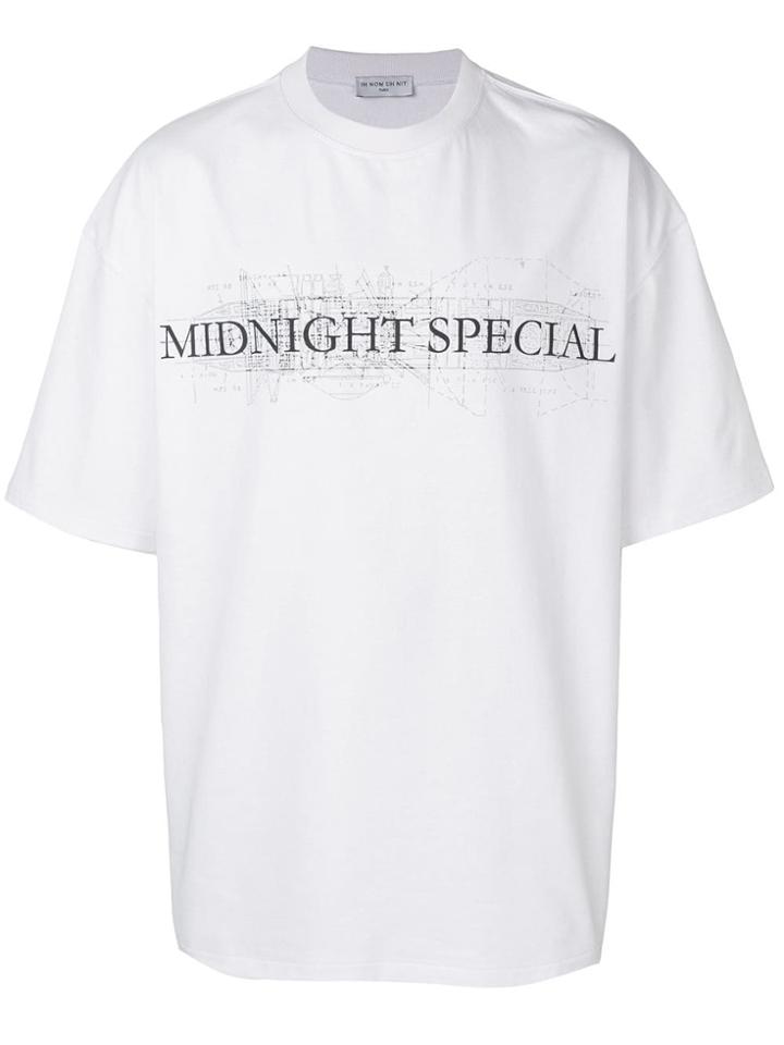 Ih Nom Uh Nit Midnight Special Print T-shirt - White