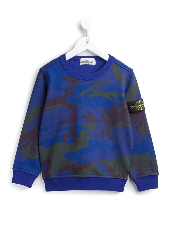 Stone Island Kids Camouflage Pattern Sweatshirt