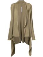 Rick Owens - Cashmere Wrap Cardigan - Women - Cashmere - 42, Brown, Cashmere