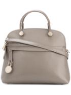Furla - Double Handles Tote - Women - Calf Leather - One Size, Nude/neutrals, Calf Leather