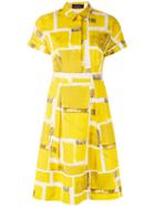 Piazza Sempione - Robe Shirt Dress - Women - Cotton/spandex/elastane - 42, Yellow/orange, Cotton/spandex/elastane