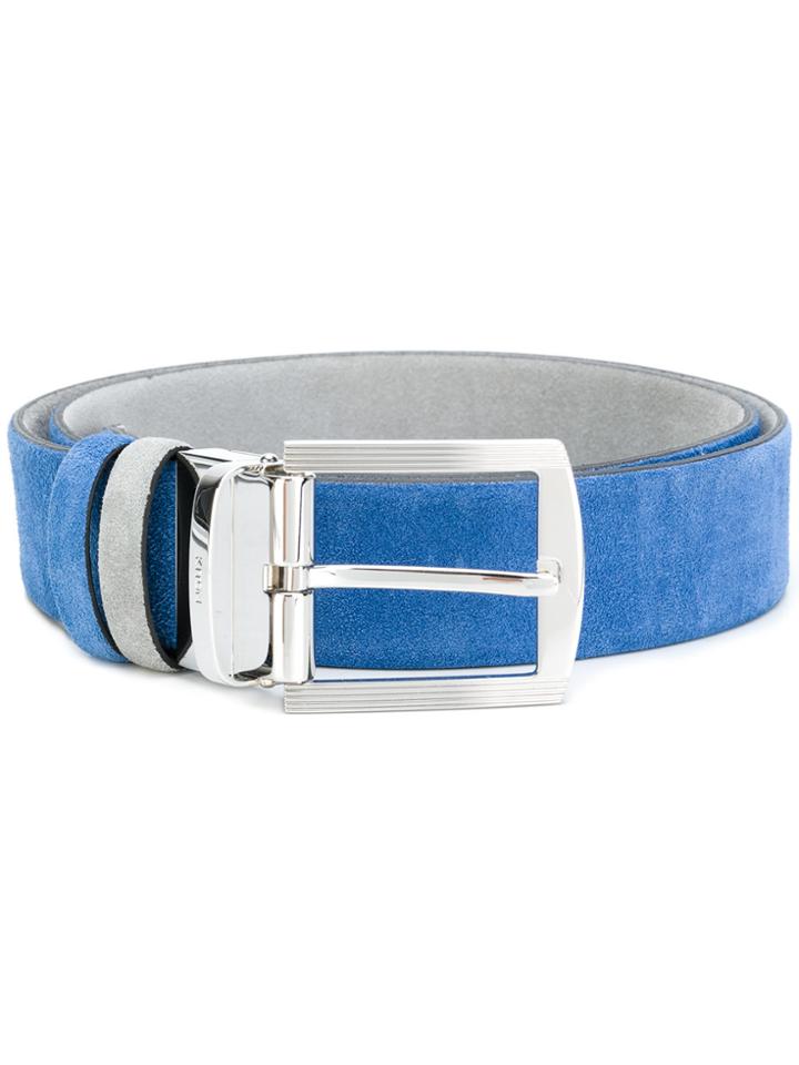 Kiton Two-tone Belt - Blue