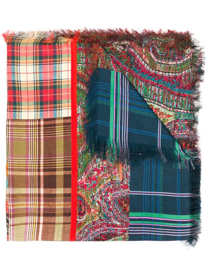 Pierre-louis Mascia Checked Scarf - Red