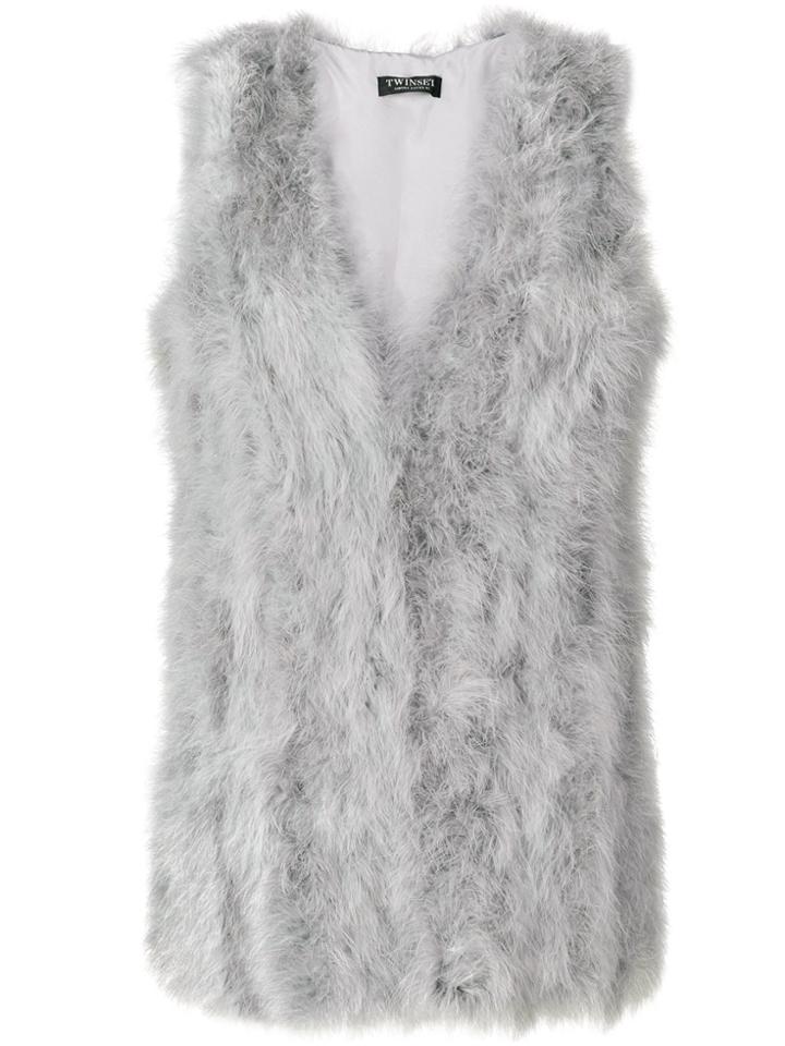 Twin-set Feathers Jacket - Grey