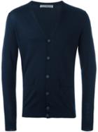 Grey Daniele Alessandrini V Neck Button Down Cardigan