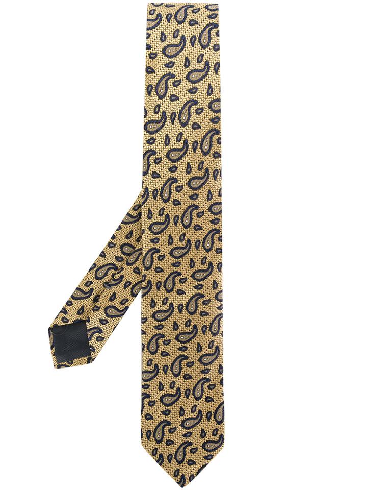 Ermenegildo Zegna Jacquard Tie - Nude & Neutrals