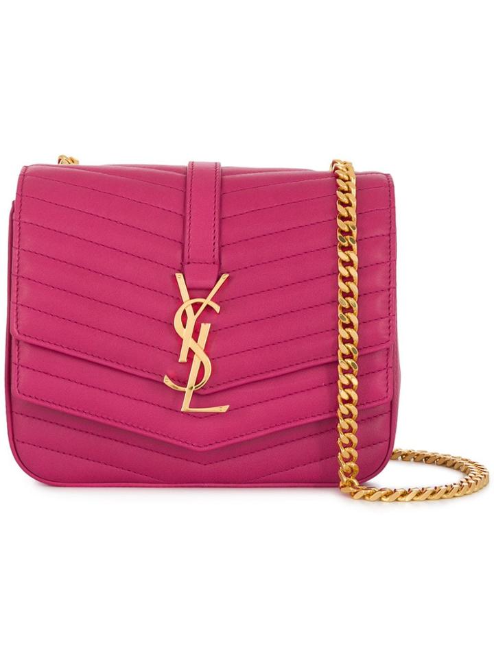 Saint Laurent Sulpice Cross-body Bag - Pink & Purple