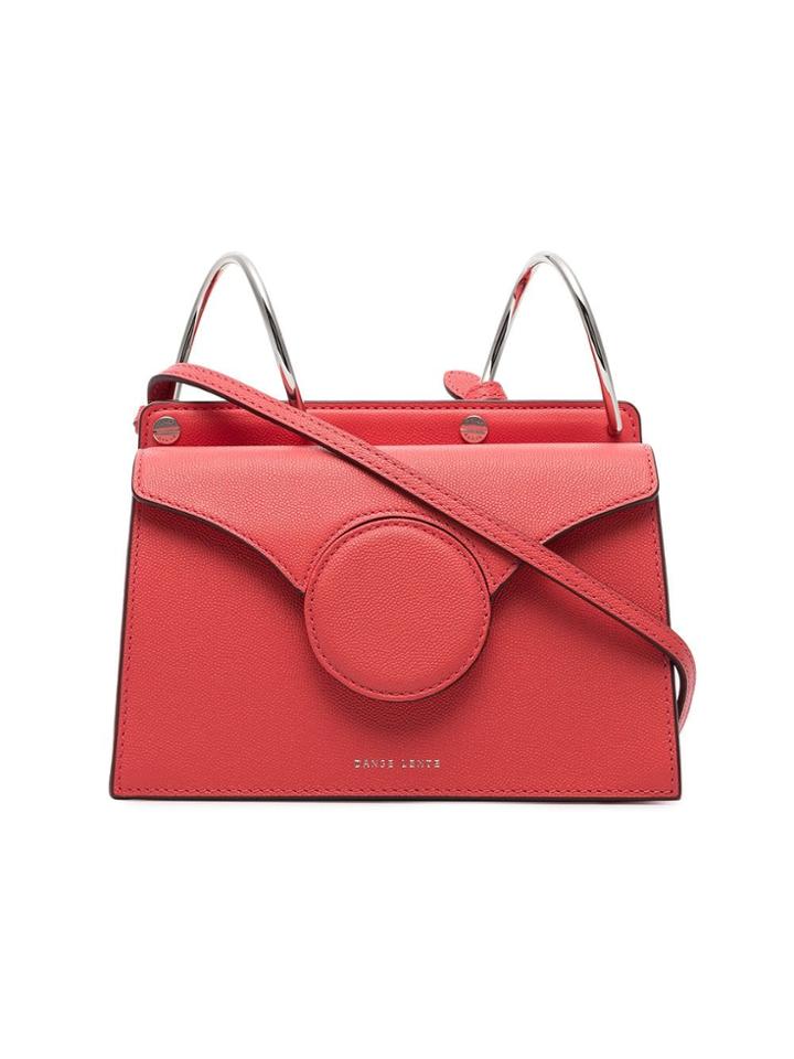 Danse Lente Phoebe Mini Leather Cross Body Bag - Red