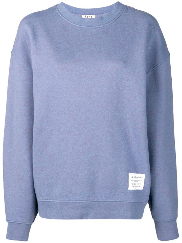 Acne Studios Crew Neck Sweatshirt - Blue