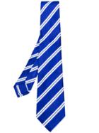 Kiton Striped Pattern Tie - Black