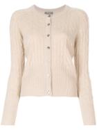 N.peal Cropped Cable Cardigan - Nude & Neutrals