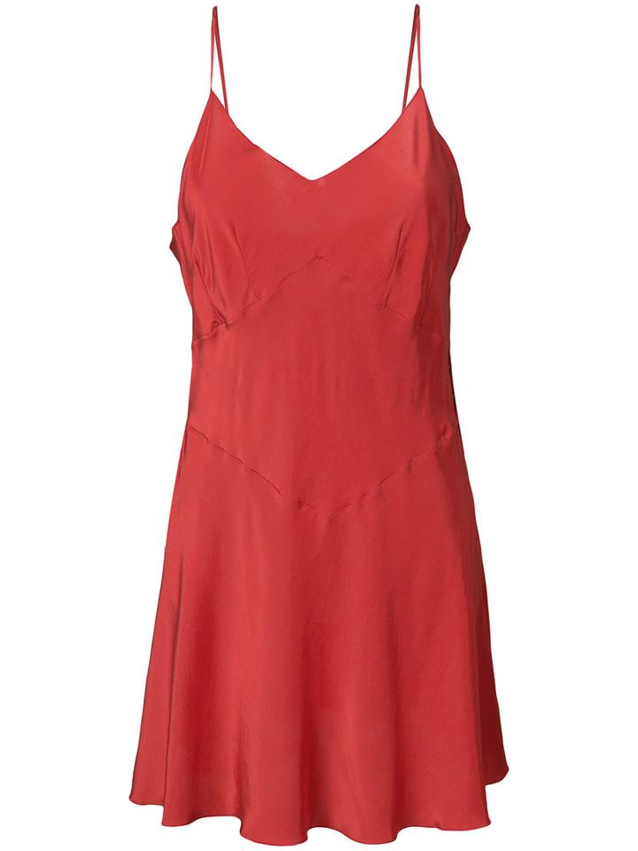 Lemaire - Slip Dress - Women - Silk - 38, Red, Silk