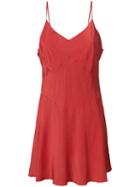 Lemaire - Slip Dress - Women - Silk - 38, Red, Silk