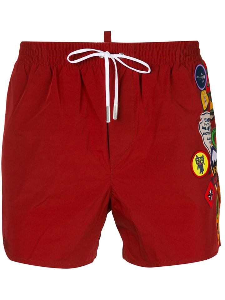 Dsquared2 Boy Scout Badge Swim Shorts