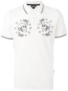 Skulls Print Polo Shirt - Men - Cotton/spandex/elastane - S, White, Cotton/spandex/elastane, Just Cavalli