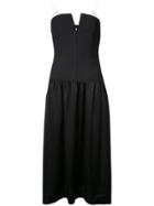 Dvf Diane Von Furstenberg Structured Midi Dress - Black
