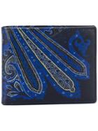 Etro Paisley Print Fold Out Wallet - Blue