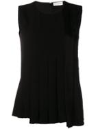 Sonia Rykiel Pleated Tank Top - Black