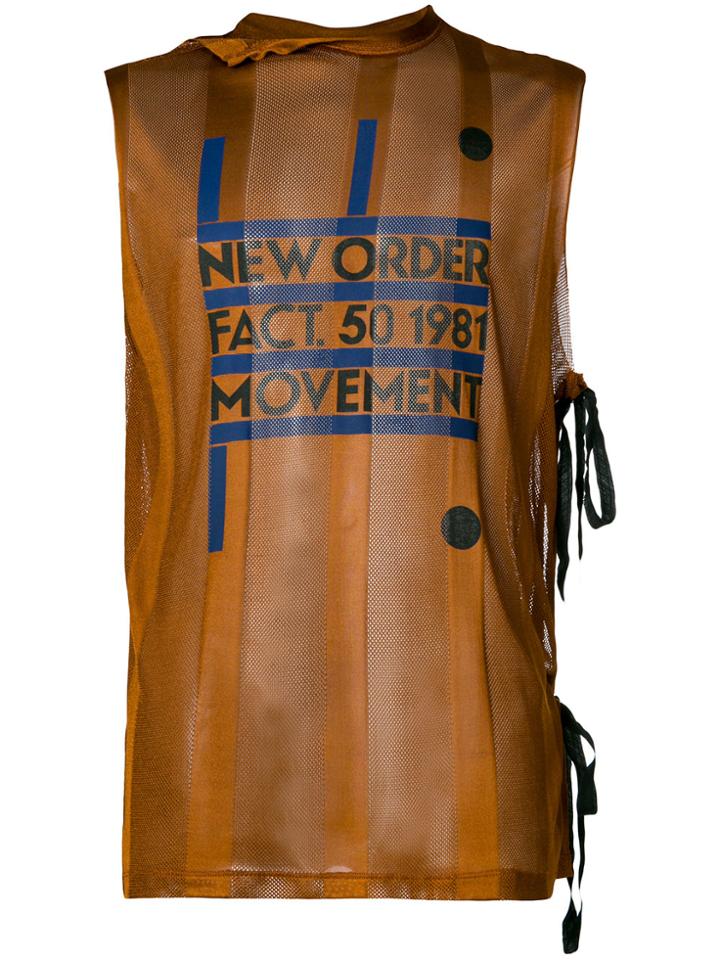 Raf Simons Movement Tank Top - Brown