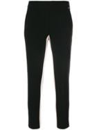 Elisabetta Franchi Side Stripe Cropped Trousers - Black