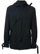 Yohji Yamamoto Adjustable Straps Jacket - Black