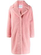 Stand Studio Camille Faux-shearling Coat - Pink