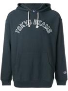 Champion Back Print Hoodie - Blue