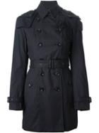 Burberry Brit Classic Trench Coat, Women's, Size: 10, Blue, Cotton