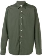 Eleventy Pointed Collar Shirt - Green