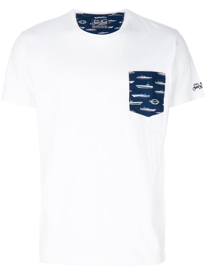 Mc2 Saint Barth Printed Pocket T-shirt - White