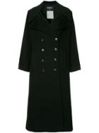 Fendi Vintage Double Breasted Long Coat - Black