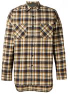 Fear Of God Checked Chest Pockets Shirt, Men's, Size: Xl, Brown, Cotton