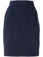 Moschino Vintage High-waisted Skirt - Blue