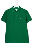 Lacoste Kids Teen Logo Embroidered Polo Shirt - Green