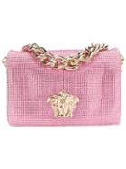 Versace Embellished Sultan Bag - Pink & Purple