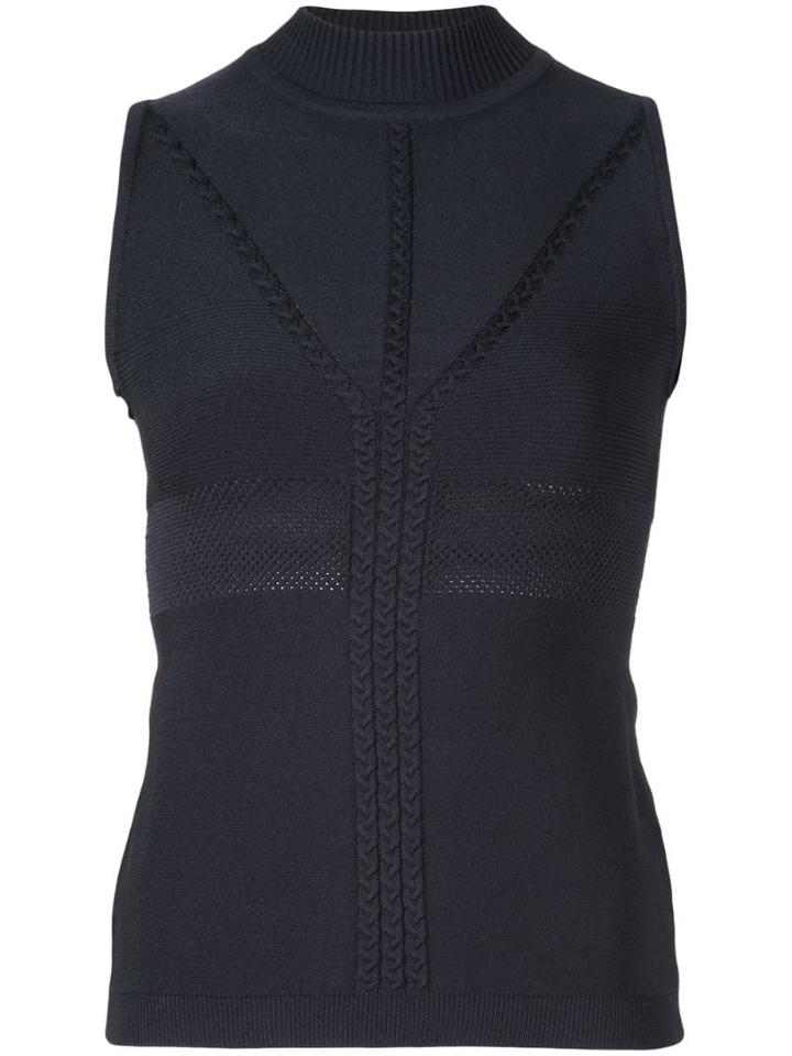 Cushnie Panelled Knit Tank Top - Blue