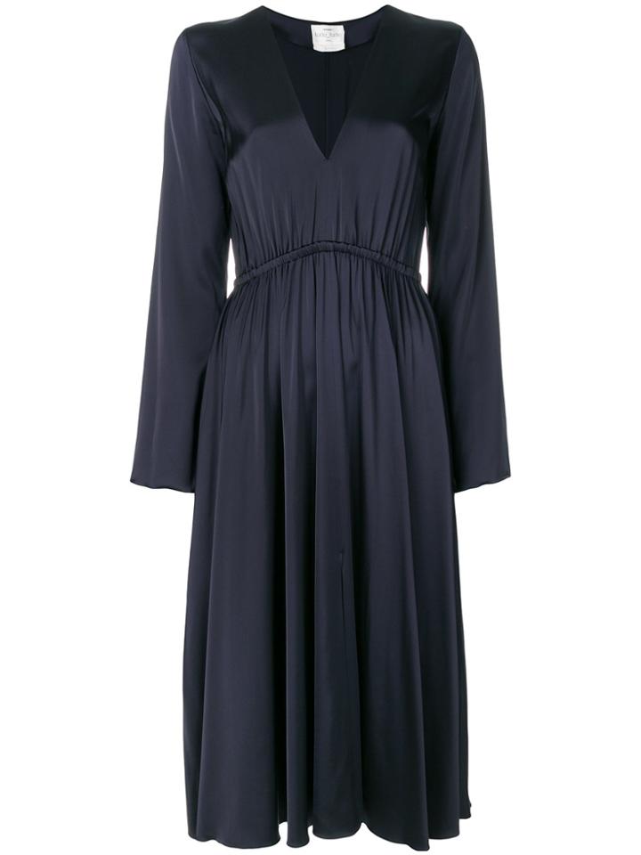 Forte Forte Flared V-neck Dress - Black