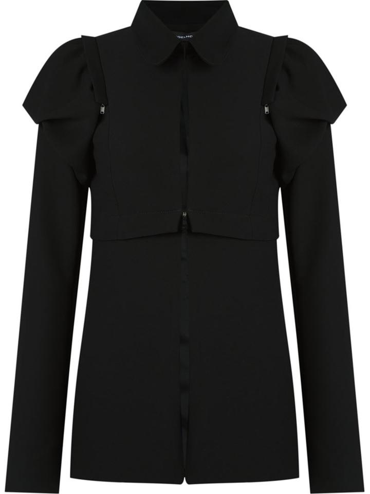 Gloria Coelho Removable Shoulder Puffs Jacket