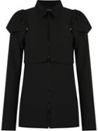 Gloria Coelho Removable Shoulder Puffs Jacket