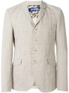 Junya Watanabe Comme Des Garçons Man Stitch Detail Blazer, Men's, Size: Medium, Nude/neutrals, Linen/flax/cupro/cotton/other Fibres