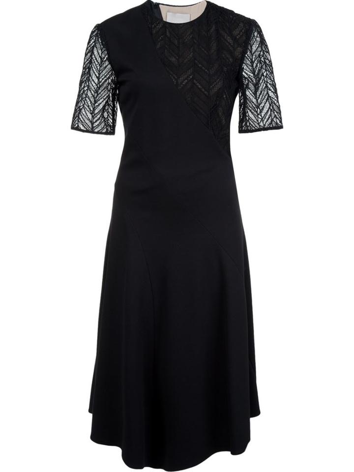 Jason Wu Herringbone Lace Belted Dress