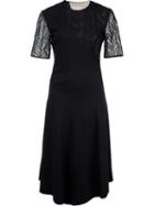 Jason Wu Herringbone Lace Belted Dress