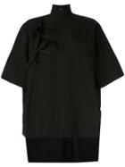 Y's Tie Front Shirt - Black