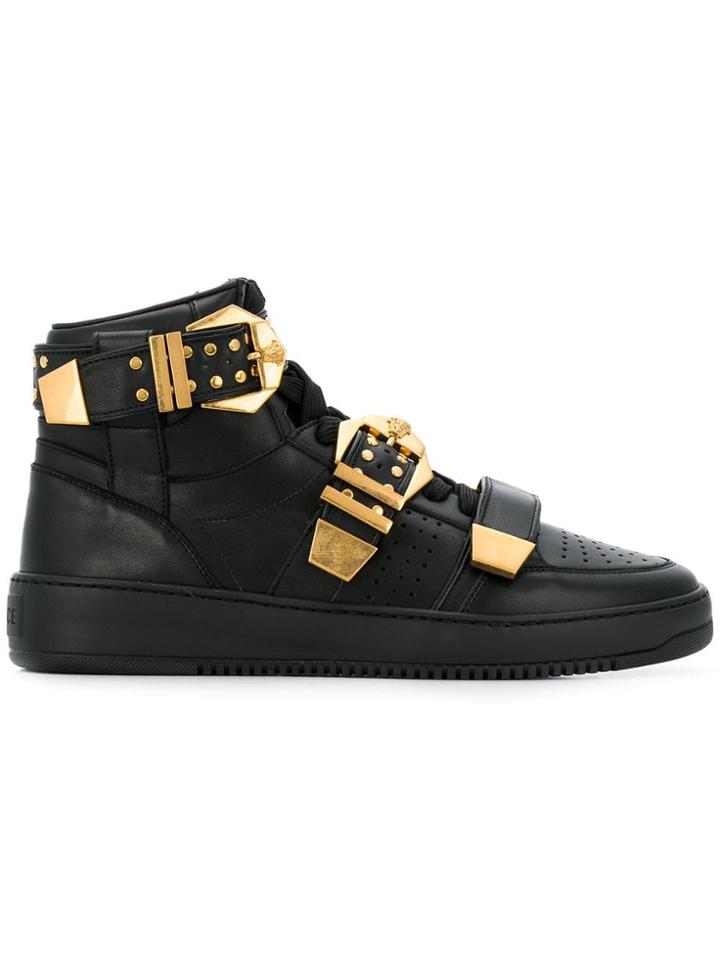 Versace Versace Dsu6922dvtgbg K41t Noir/or Furs & Skins->calf Leather