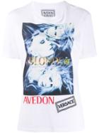 Versace Blonde Print T-shirt - White