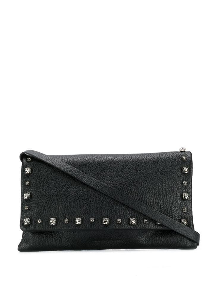 Fabiana Filippi Crystal-embellished Clutch - Black
